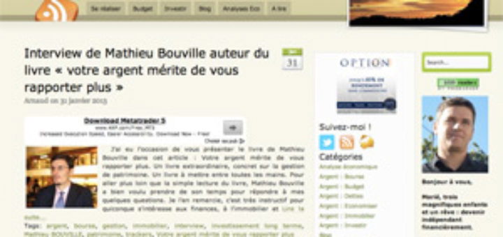 Blog &quot;Un avenir plus riche&quot;